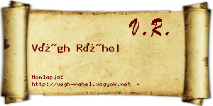 Végh Ráhel névjegykártya